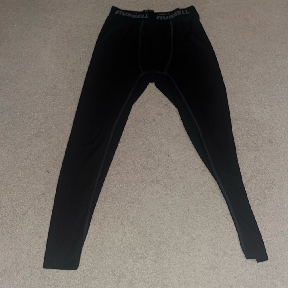 Russell black under base thermal pants medium size 32-34